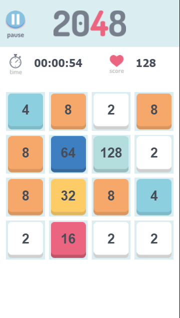 2048 screenshot 2