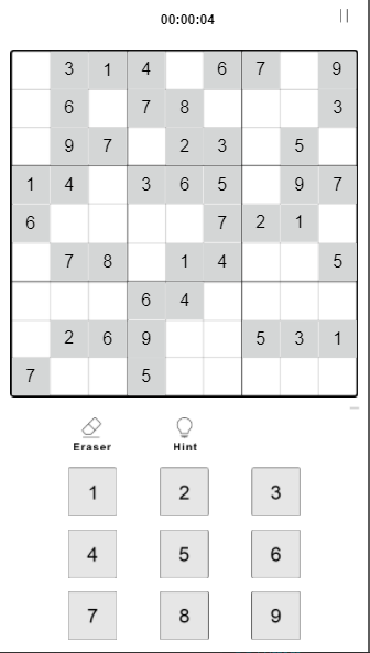 Sudoku screenshot 2